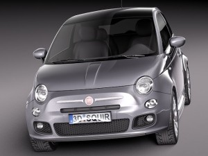 Fiat 500S 2014 Modèle 3D
