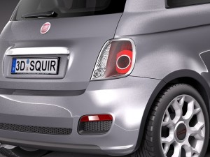 Fiat 500S 2014 Modèle 3D