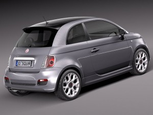 Fiat 500S 2014 Modèle 3D