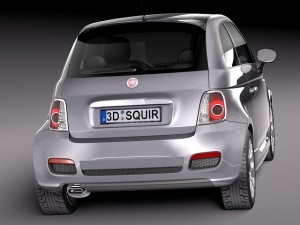 Fiat 500S 2014 Modèle 3D