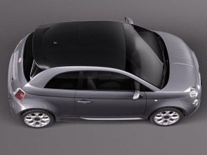 Fiat 500S 2014 Modèle 3D