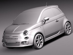 Fiat 500S 2014 Modèle 3D