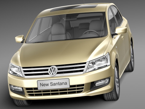Volkswagen Santana 2014 3Dモデル