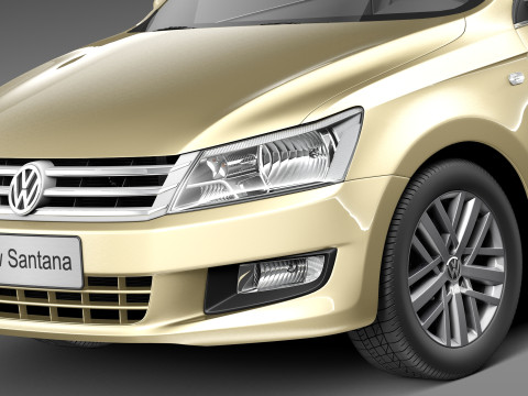 Volkswagen Santana 2014 3Dモデル