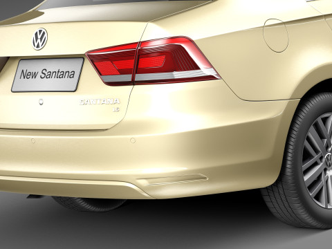Volkswagen Santana 2014 3Dモデル