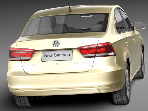 Volkswagen Santana 2014 3Dモデル