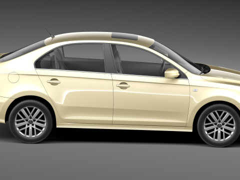 Volkswagen Santana 2014 3Dモデル