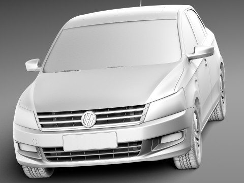 Volkswagen Santana 2014 3Dモデル