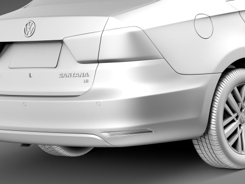 Volkswagen Santana 2014 3Dモデル