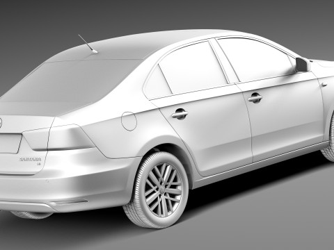 Volkswagen Santana 2014 3Dモデル