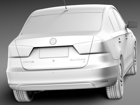 Volkswagen Santana 2014 3Dモデル