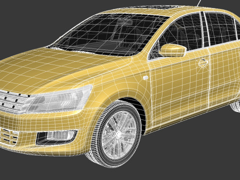 Volkswagen Santana 2014 3Dモデル