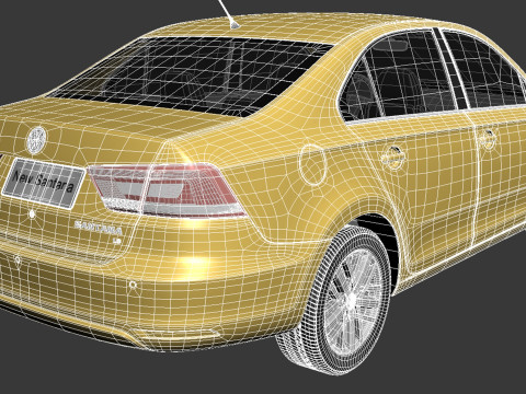 Volkswagen Santana 2014 3Dモデル