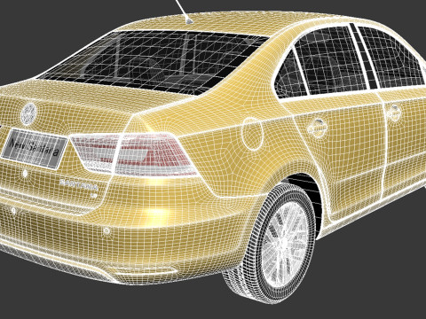Volkswagen Santana 2014 3Dモデル