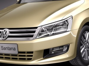 Volkswagen Santana 2014 Model 3D