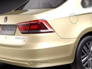 Volkswagen Santana 2014 Model 3D