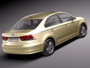Volkswagen Santana 2014 Model 3D