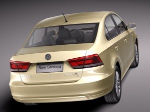 Volkswagen Santana 2014 Model 3D
