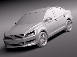 Volkswagen Santana 2014 Model 3D