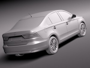 Volkswagen Santana 2014 Model 3D