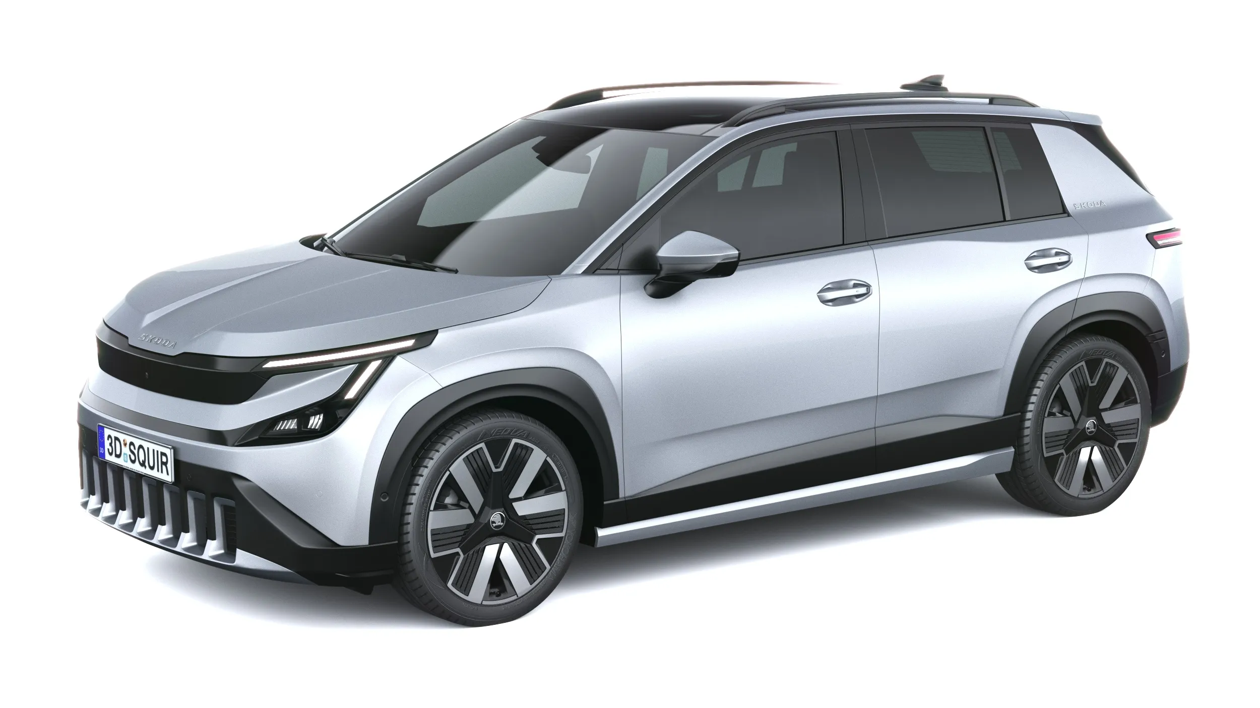 Skoda Epiq 2027 3D Model .c4d .max .obj .3ds .fbx .stl .blend 