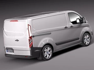 Transit Custom 2013 Van 3D Model