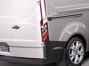Transit Custom 2013 Van 3D 모델