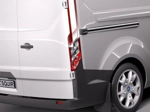Transit Custom 2013 Van 3D Model