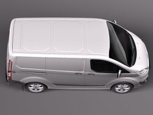 Transit Custom 2013 Van 3D 모델
