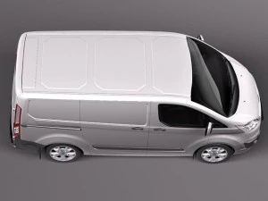 Transit Custom 2013 Van 3D Model