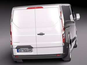 Transit Custom 2013 Van 3D 모델