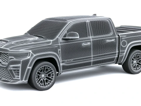 Ram 1500 Rumble Bee SRT 2027 3D Model