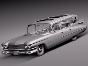 Cadillac Fleetwood 75 Station Wagon 1959 Model 3D