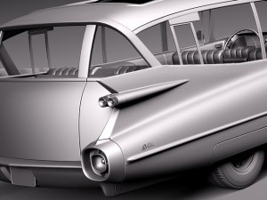 Cadillac Fleetwood 75 Station Wagon 1959 Model 3D