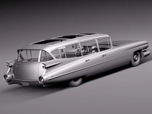 Cadillac Fleetwood 75 Station Wagon 1959 3D Model