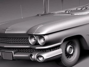 Cadillac Fleetwood 75 Station Wagon 1959 3D Model