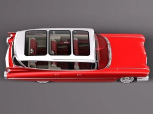 Cadillac Fleetwood 75 Station Wagon 1959 3D Model