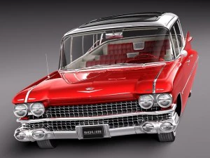 Cadillac Fleetwood 75 Station Wagon 1959 3D Model
