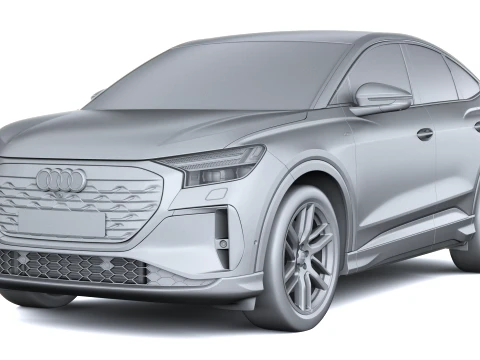 Audi Q4 Sportback E-Tron S-Line 2027 Modelo 3D