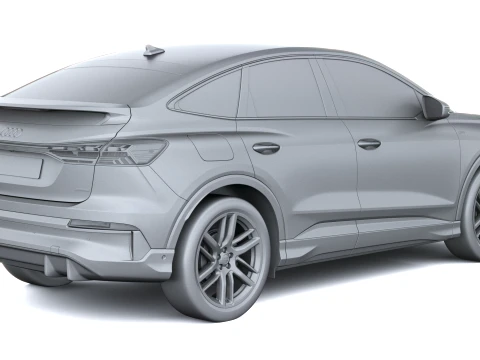 Audi Q4 Sportback E-Tron S-Line 2027 Modelo 3D