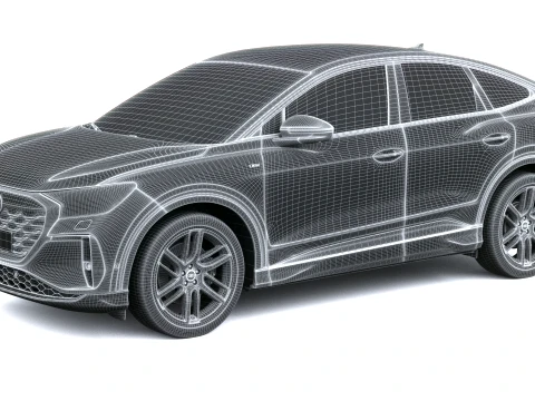 Audi Q4 Sportback E-Tron S-Line 2027 Modelo 3D
