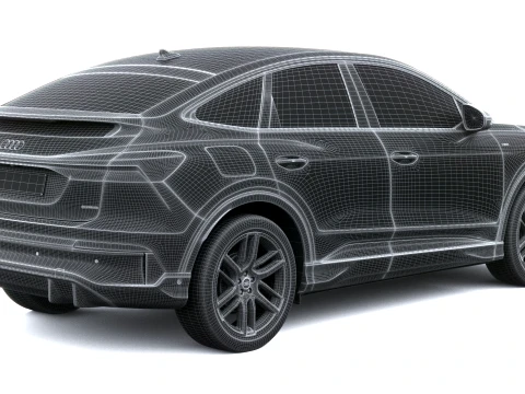 Audi Q4 Sportback E-Tron S-Line 2027 Modelo 3D