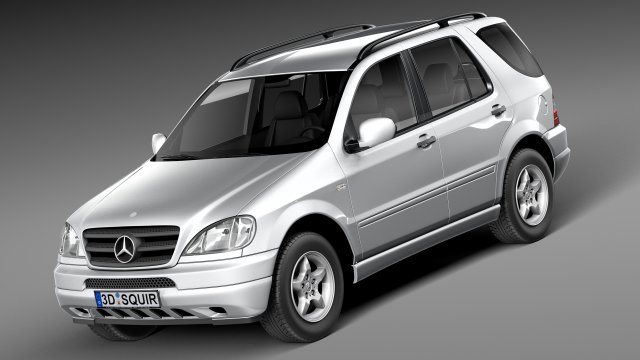 Mercedes-Benz M-class W163 1997-2005 Modelo 3D .c4d .max .obj .3ds .fbx .stl .blend 