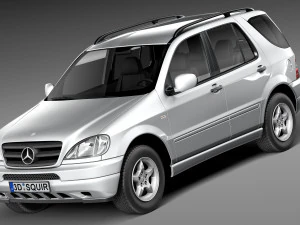 Mercedes-Benz M sınıfı W163 1997-2005 3D Model