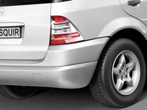 Mercedes-Benz M-class W163 1997-2005 Modelo 3D