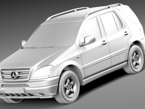Mercedes-Benz M-class W163 1997-2005 Modelo 3D