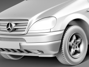 Mercedes-Benz M-class W163 1997-2005 Modelo 3D
