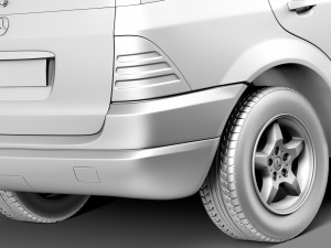 Mercedes-Benz M-class W163 1997-2005 Modelo 3D
