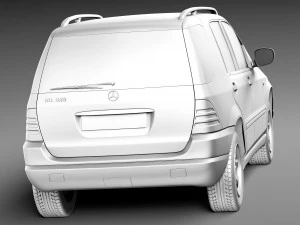 Mercedes-Benz Clase M W163 1997-2005 Modelo 3D