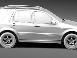 Mercedes-Benz M-class W163 1997-2005 Modelo 3D